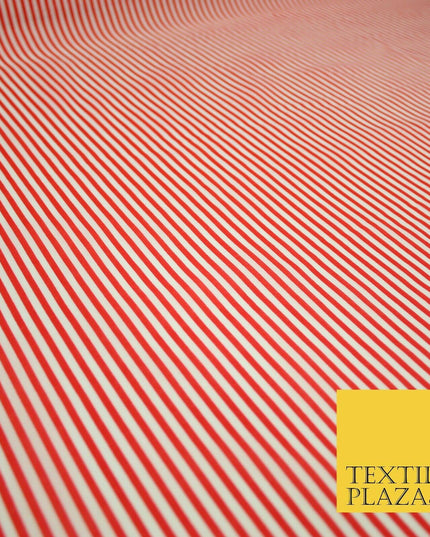 3mm Hickory Railroad Striped Lines Printed Poly Cotton Fabric Polycotton Craft