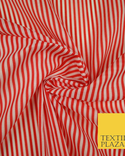 3mm Hickory Railroad Striped Lines Printed Poly Cotton Fabric Polycotton Craft