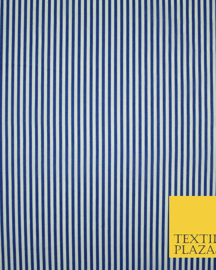 3mm Hickory Railroad Striped Lines Printed Poly Cotton Fabric Polycotton Craft