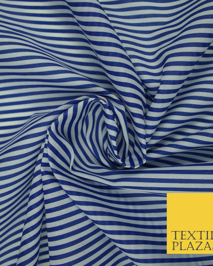 3mm Hickory Railroad Striped Lines Printed Poly Cotton Fabric Polycotton Craft