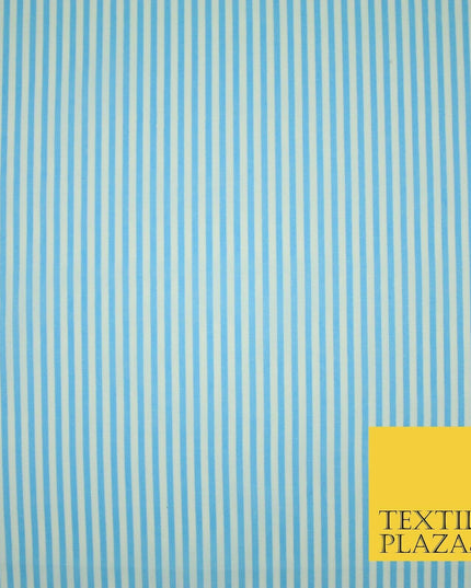 3mm Hickory Railroad Striped Lines Printed Poly Cotton Fabric Polycotton Craft