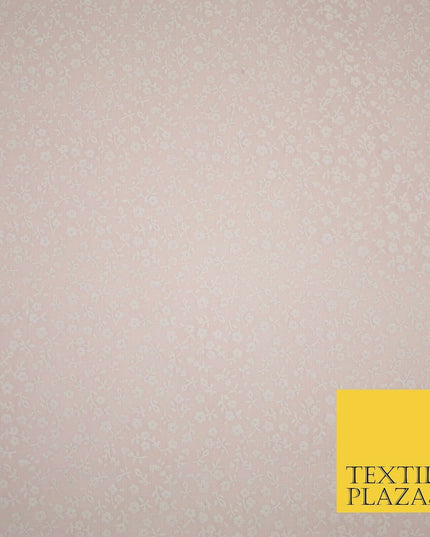 Mini Petunia Ditsy Flower Printed Pastel Poly Cotton Fabric Polycotton Craft 45"