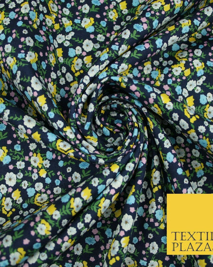 Mix Floral Flower Ditsy Printed 100% Cotton Poplin Fabric Dress Craft Mask 59"