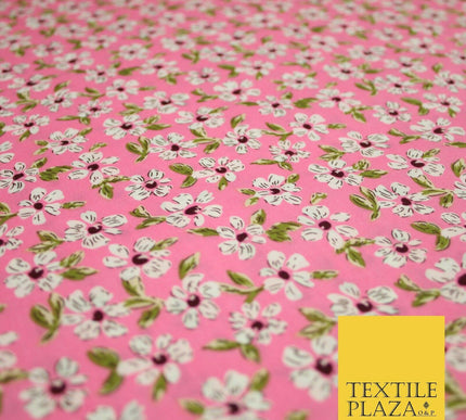 Mix Floral Flower Ditsy Printed 100% Cotton Poplin Fabric Dress Craft Mask 59"