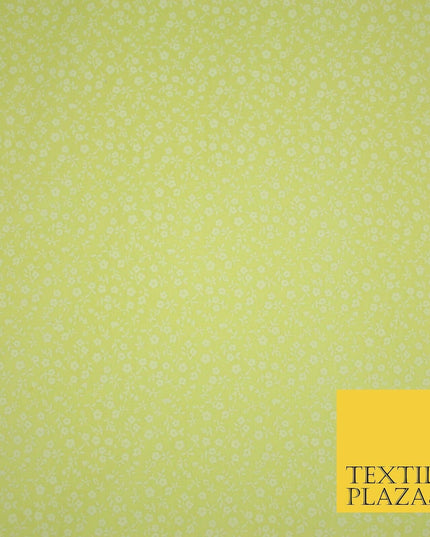 Mini Petunia Ditsy Flower Printed Pastel Poly Cotton Fabric Polycotton Craft 45"