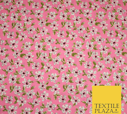Mix Floral Flower Ditsy Printed 100% Cotton Poplin Fabric Dress Craft Mask 59"