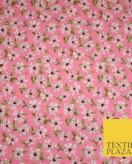 Mix Floral Flower Ditsy Printed 100% Cotton Poplin Fabric Dress Craft Mask 59"