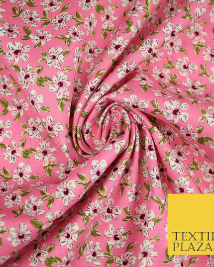Mix Floral Flower Ditsy Printed 100% Cotton Poplin Fabric Dress Craft Mask 59"