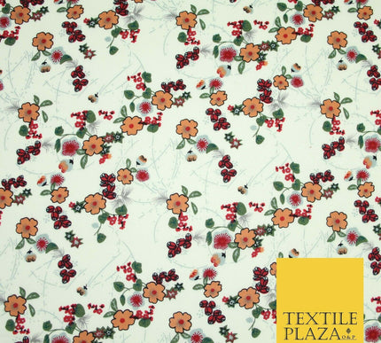 Mix Floral Flower Ditsy Printed 100% Cotton Poplin Fabric Dress Craft Mask 59"