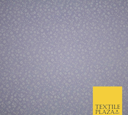 Mini Petunia Ditsy Flower Printed Pastel Poly Cotton Fabric Polycotton Craft 45"