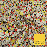 Mix Floral Flower Ditsy Printed 100% Cotton Poplin Fabric Dress Craft Mask 59"