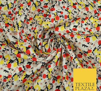 Mix Floral Flower Ditsy Printed 100% Cotton Poplin Fabric Dress Craft Mask 59"