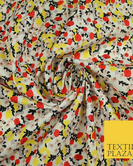 Mix Floral Flower Ditsy Printed 100% Cotton Poplin Fabric Dress Craft Mask 59"