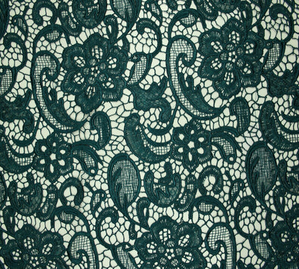 Luxury Webbed Floral Pansy Embroidery Guipure Lace Dress Fabric Wedding Bridal