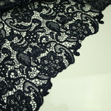Luxury Webbed Floral Pansy Embroidery Guipure Lace Dress Fabric Wedding Bridal