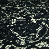 Luxury Webbed Floral Pansy Embroidery Guipure Lace Dress Fabric Wedding Bridal