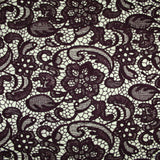 Luxury Webbed Floral Pansy Embroidery Guipure Lace Dress Fabric Wedding Bridal