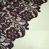 Luxury Webbed Floral Pansy Embroidery Guipure Lace Dress Fabric Wedding Bridal