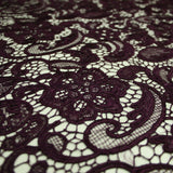 Luxury Webbed Floral Pansy Embroidery Guipure Lace Dress Fabric Wedding Bridal