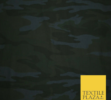 Dark Blue Camouflage Cotton Fabric Army Military Camo Material 59" WIDE 3999