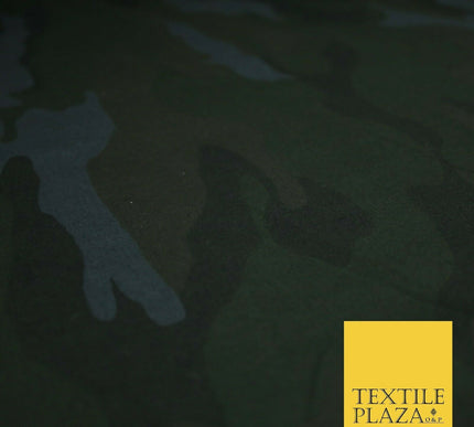 Dark Blue Camouflage Cotton Fabric Army Military Camo Material 59" WIDE 3999