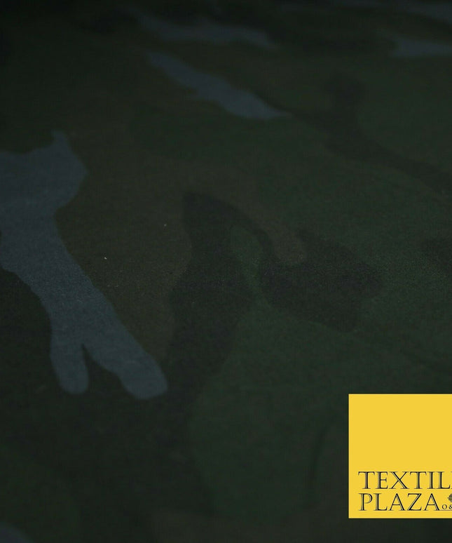 Dark Blue Camouflage Cotton Fabric Army Military Camo Material 59" WIDE 3999