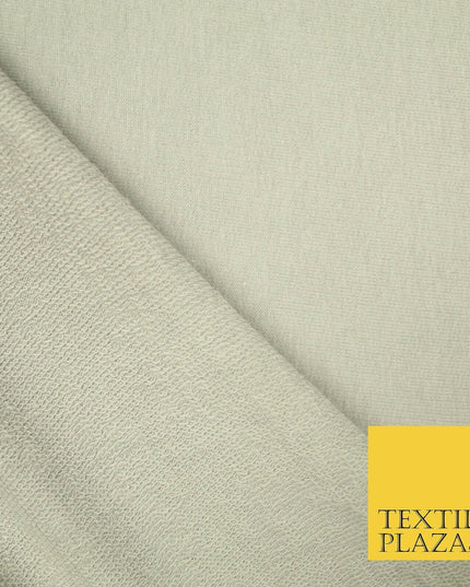 Plain French Cotton Terry Loop Back Jersey Dress Fabric Knit Material 68" Wide