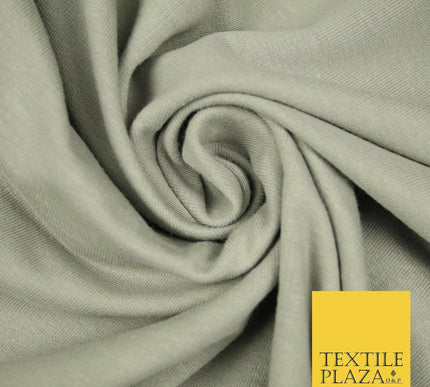 Plain French Cotton Terry Loop Back Jersey Dress Fabric Knit Material 68" Wide