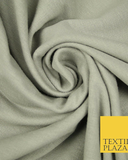 Plain French Cotton Terry Loop Back Jersey Dress Fabric Knit Material 68" Wide