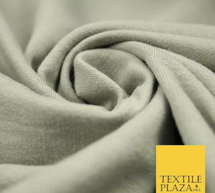Plain French Cotton Terry Loop Back Jersey Dress Fabric Knit Material 68" Wide