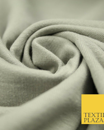 Plain French Cotton Terry Loop Back Jersey Dress Fabric Knit Material 68" Wide