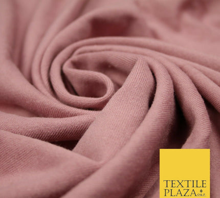 Plain French Cotton Terry Loop Back Jersey Dress Fabric Knit Material 68" Wide