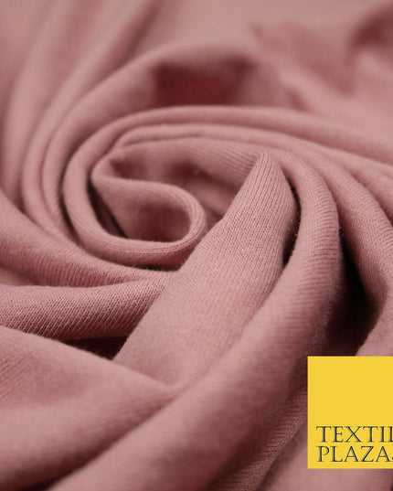 Plain French Cotton Terry Loop Back Jersey Dress Fabric Knit Material 68" Wide