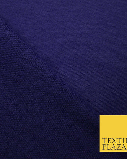 Plain French Cotton Terry Loop Back Jersey Dress Fabric Knit Material 68" Wide