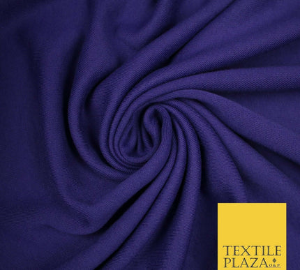 Plain French Cotton Terry Loop Back Jersey Dress Fabric Knit Material 68" Wide