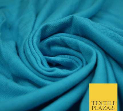 Plain French Cotton Terry Loop Back Jersey Dress Fabric Knit Material 68" Wide