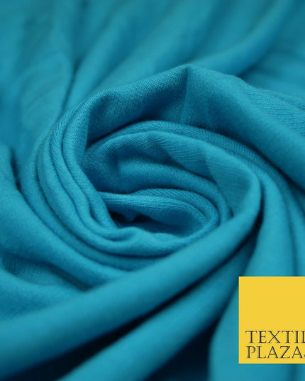 Plain French Cotton Terry Loop Back Jersey Dress Fabric Knit Material 68" Wide