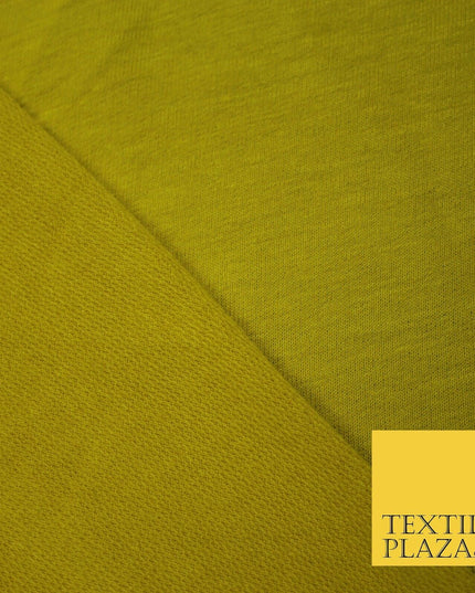 Plain French Cotton Terry Loop Back Jersey Dress Fabric Knit Material 68" Wide