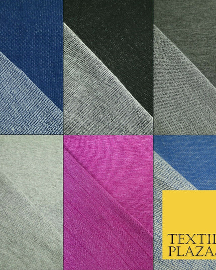 MARL SPECKLE French Cotton Terry Loop Back Jersey 68" Wide Dress Fabric