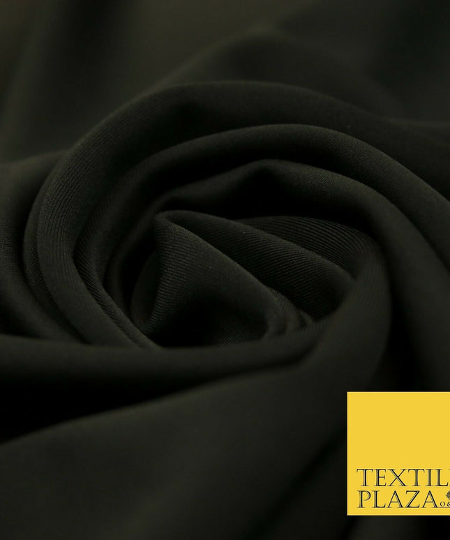Premium Plain SCUBA Crepe Stretch Fabric Jersey Spandex Material 62" Wide