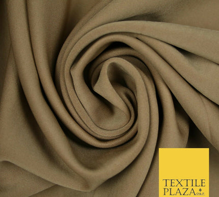 Premium Plain SCUBA Crepe Stretch Fabric Jersey Spandex Material 62" Wide
