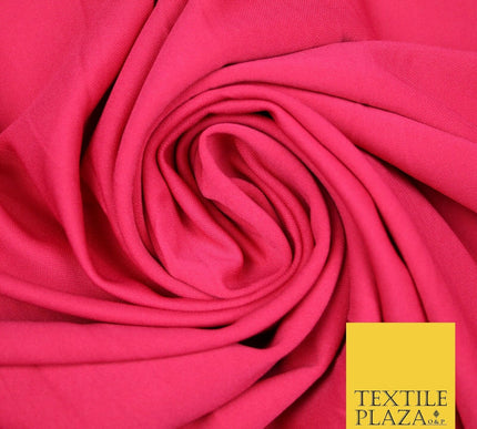 Premium Plain SCUBA Crepe Stretch Fabric Jersey Spandex Material 62" Wide
