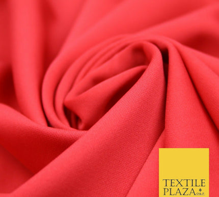 Premium Plain SCUBA Crepe Stretch Fabric Jersey Spandex Material 62" Wide