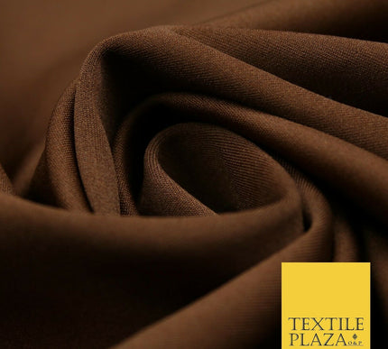 Premium Plain SCUBA Crepe Stretch Fabric Jersey Spandex Material 62" Wide