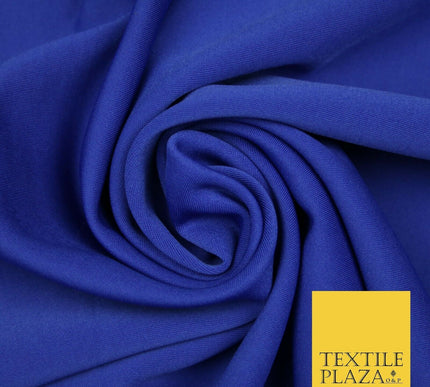 Premium Plain SCUBA Crepe Stretch Fabric Jersey Spandex Material 62" Wide