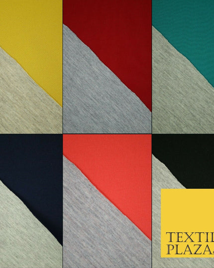 Two Colour Marl Grey Reversible Double Sided Neoprene Scuba Foam Fabric 6COLOURS