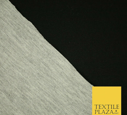 Two Colour Marl Grey Reversible Double Sided Neoprene Scuba Foam Fabric 6COLOURS