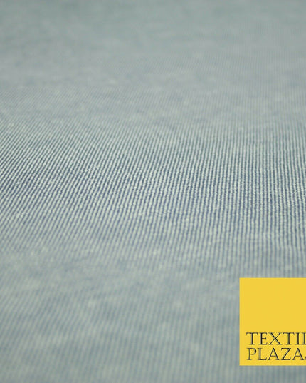 6oz Washed Light Blue 100% Cotton DENIM Fabric Skirts Jeans Dress Craft 55" 4182