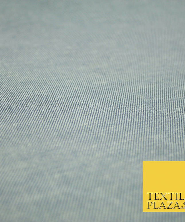 6oz Washed Light Blue 100% Cotton DENIM Fabric Skirts Jeans Dress Craft 55" 4182