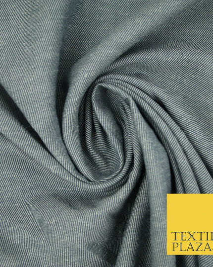 6oz Washed Light Blue 100% Cotton DENIM Fabric Skirts Jeans Dress Craft 55" 4182